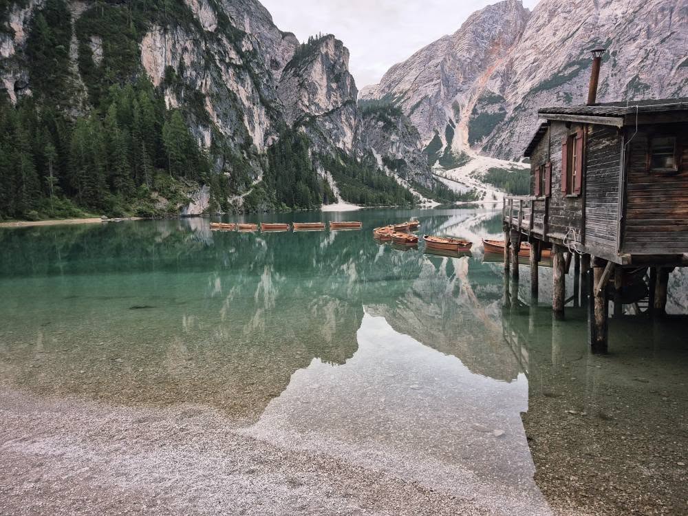 Lago di Braises v 6 ráno