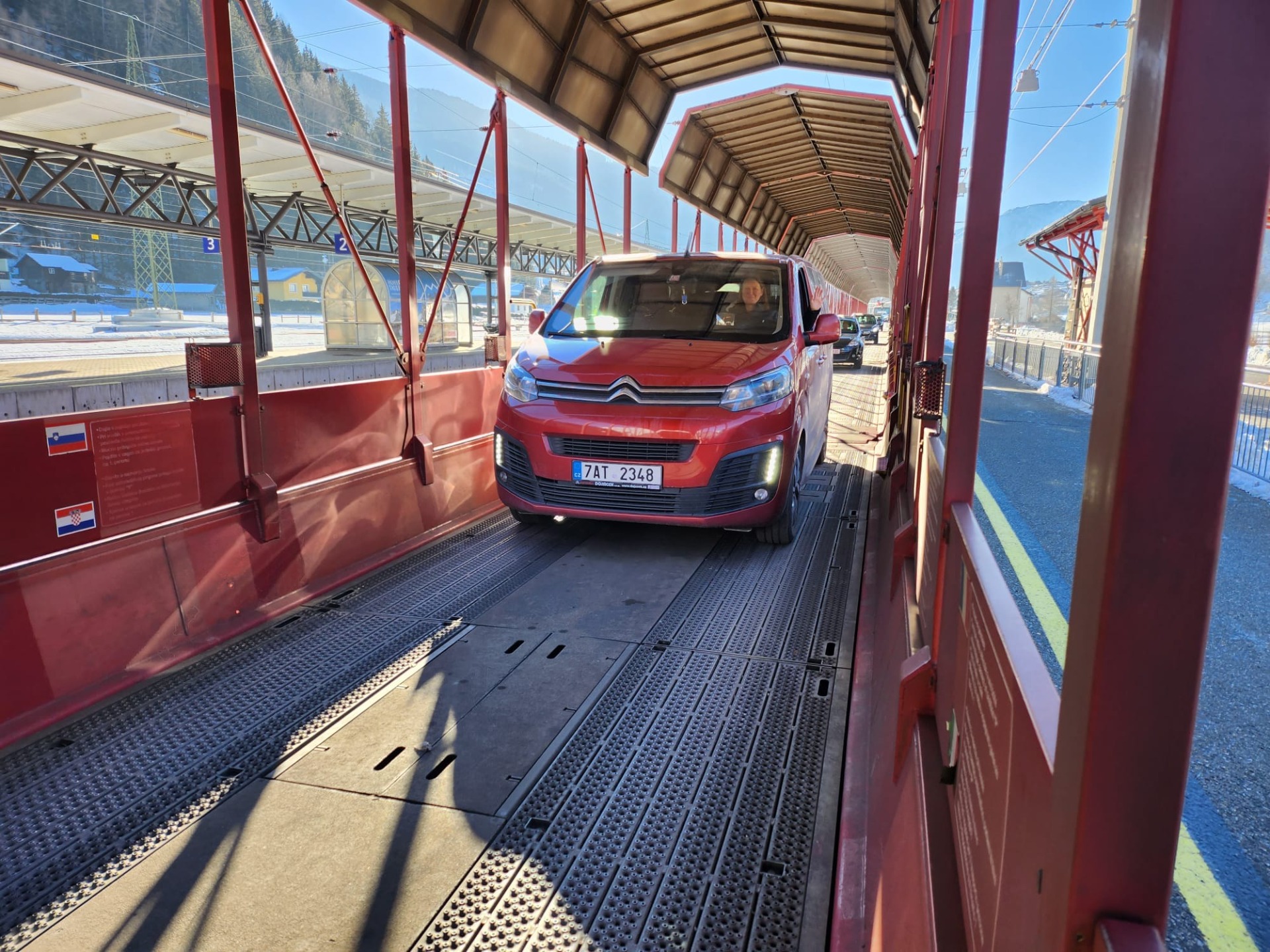 Cesta autovlakem z Mallnitz